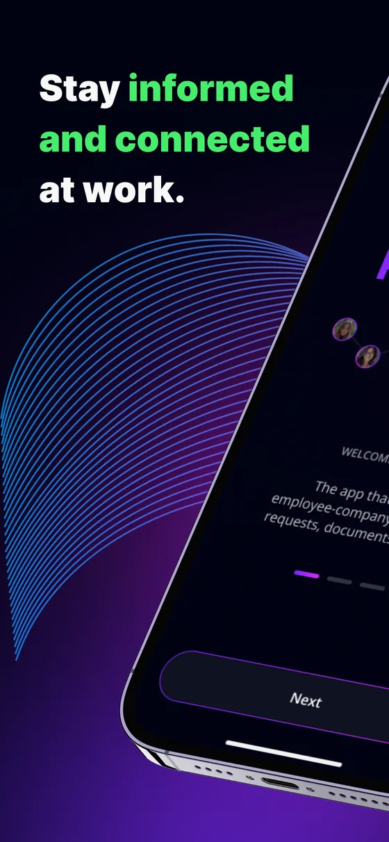 PassWork iOS app, stay informed and connected at work