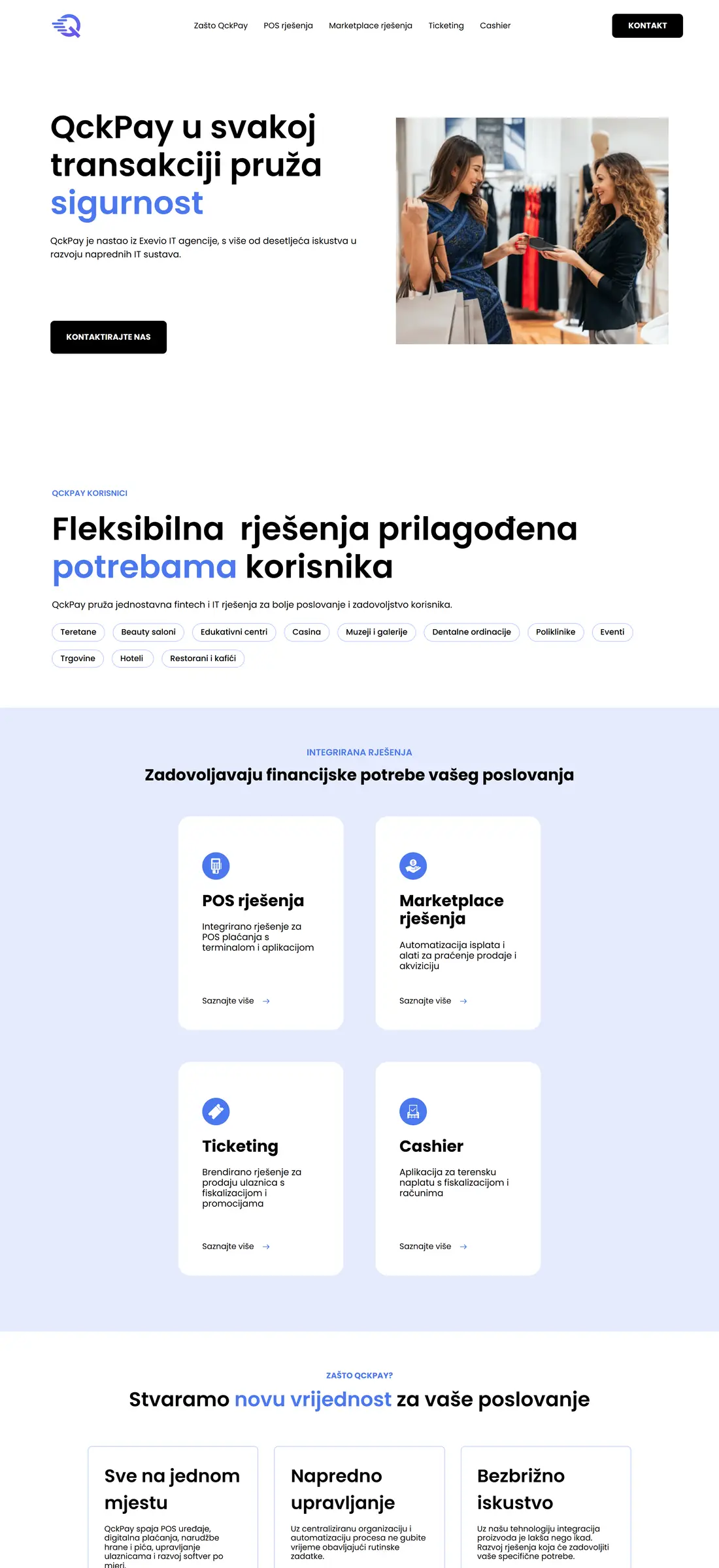 QckPay website hero