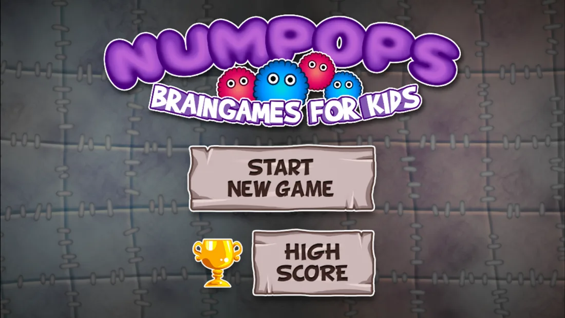 Numpops, start screen